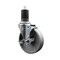 Service Caster 5'' Semi Steel Swivel 1-5/8'' Expanding Stem Caster with Brake SCC-EX20S514-SSS-TLB-158 - alternate 1